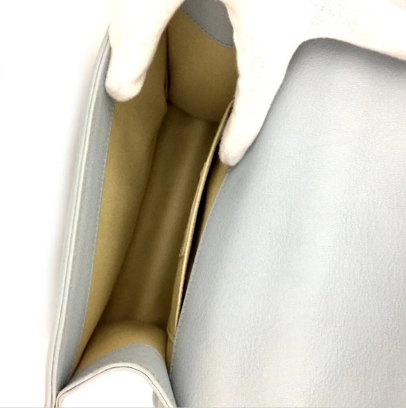 CHANEL Light Blue Quilted Lambskin 2 Way Shoulder Handbag Lambskin Leather - Picture 6 of 9